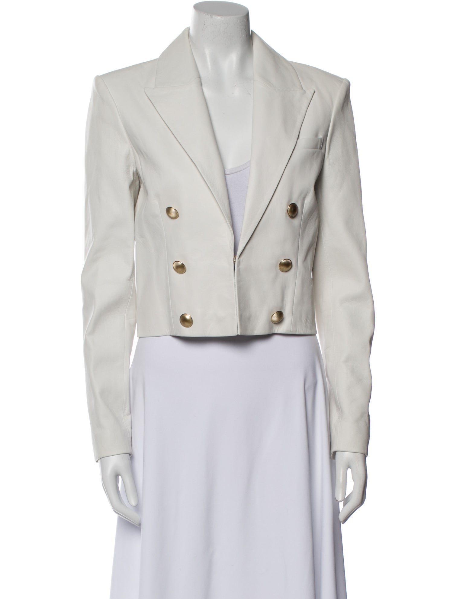 L'Agence Lamb Leather Bolero