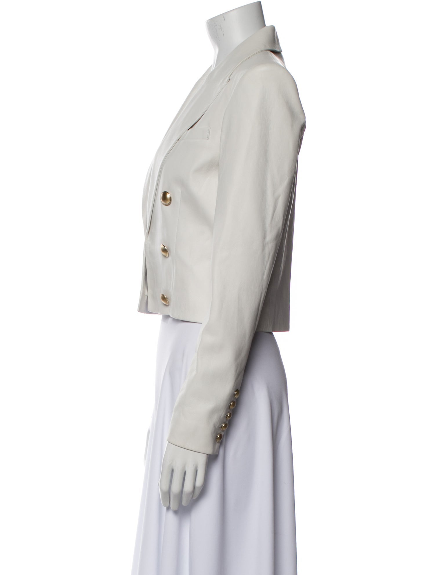 L'Agence Lamb Leather Bolero