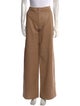 L'Agence Lamb Leather Wide Leg Pants