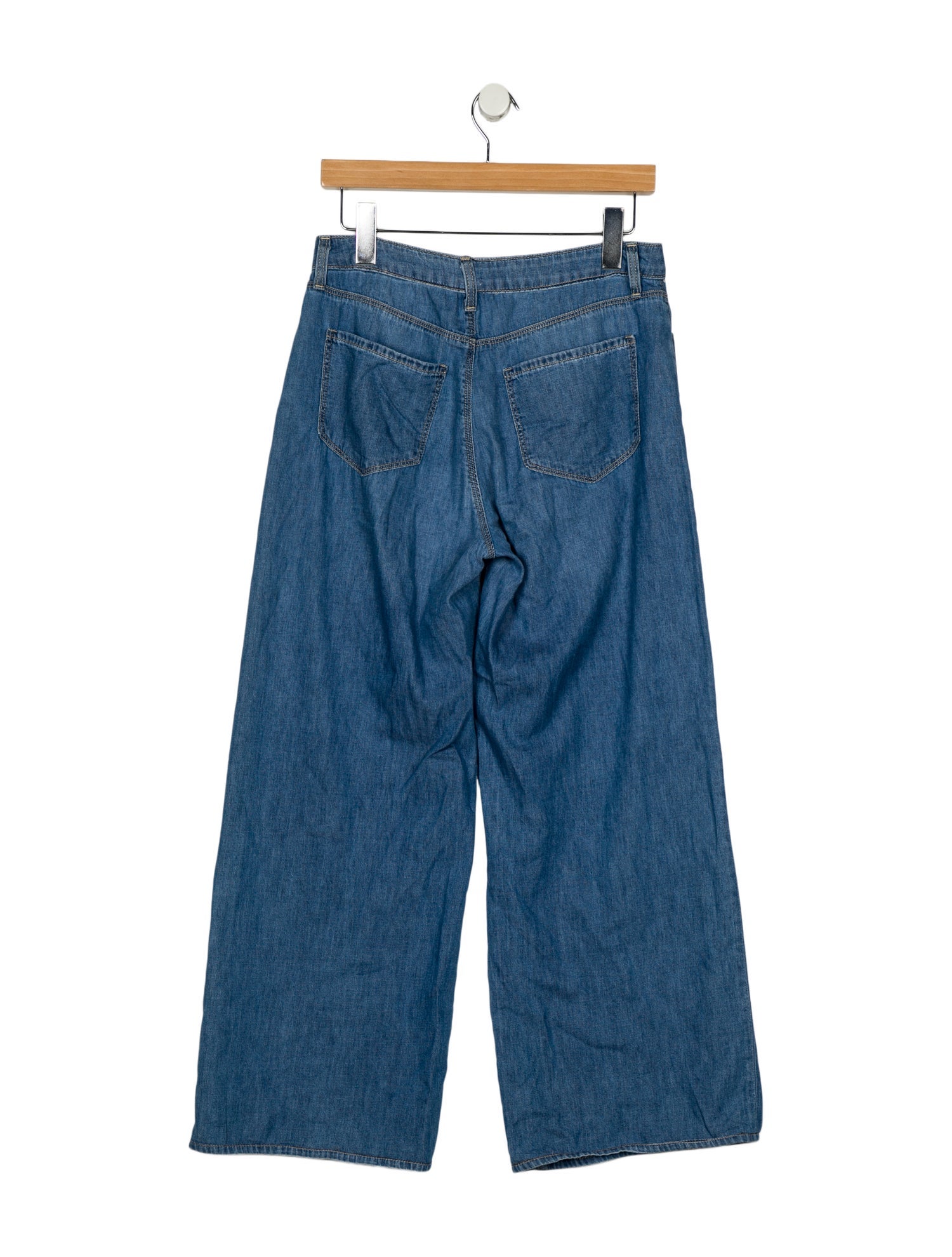 L'Agence Mid-Rise Wide Leg Jeans