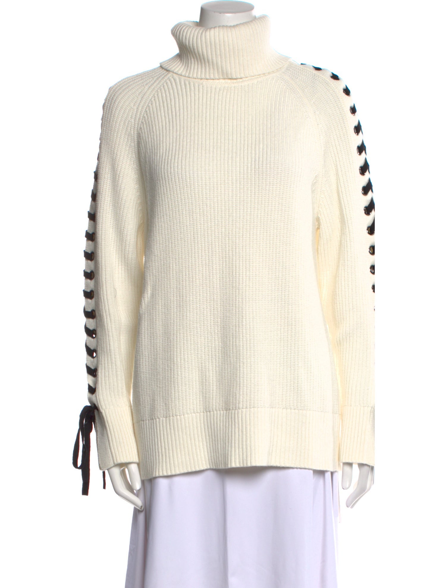 L'Agence Graphic Print Turtleneck Sweater w/ Tags