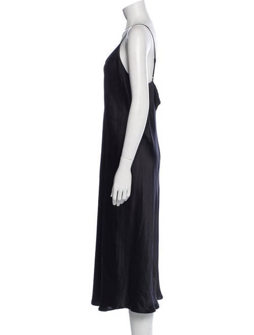 L'Agence Silk Midi Length Dress