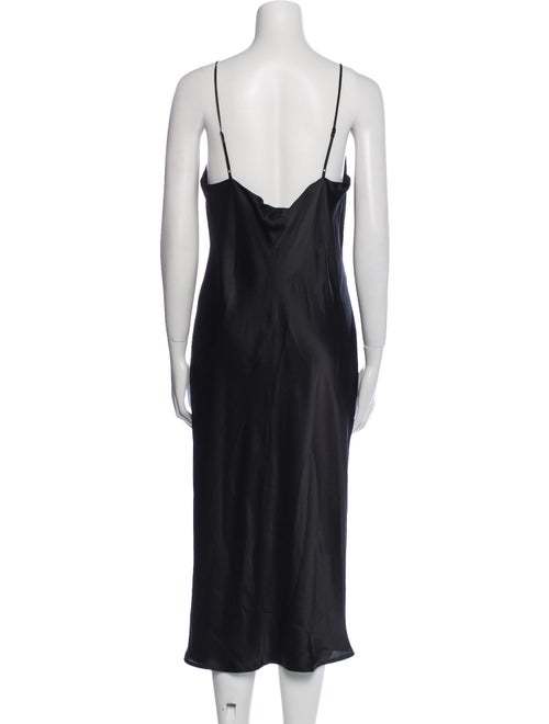 L'Agence Silk Midi Length Dress