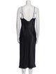 L'Agence Silk Midi Length Dress