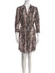 L'Agence Animal Print Knee-Length Dress