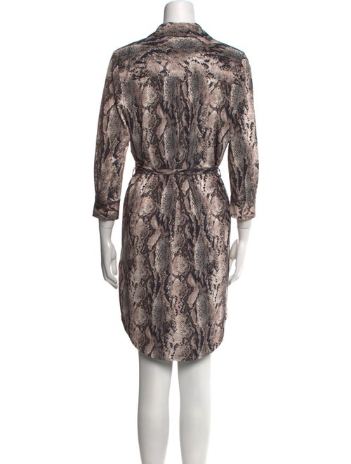 L'Agence Animal Print Knee-Length Dress