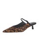 L'Agence Ponyhair Animal Print Mules