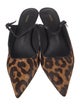 L'Agence Ponyhair Animal Print Mules