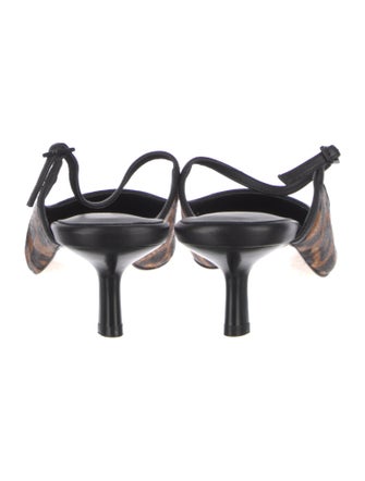 L'Agence Ponyhair Animal Print Mules