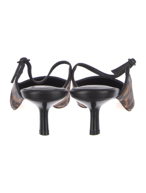 L'Agence Ponyhair Animal Print Mules