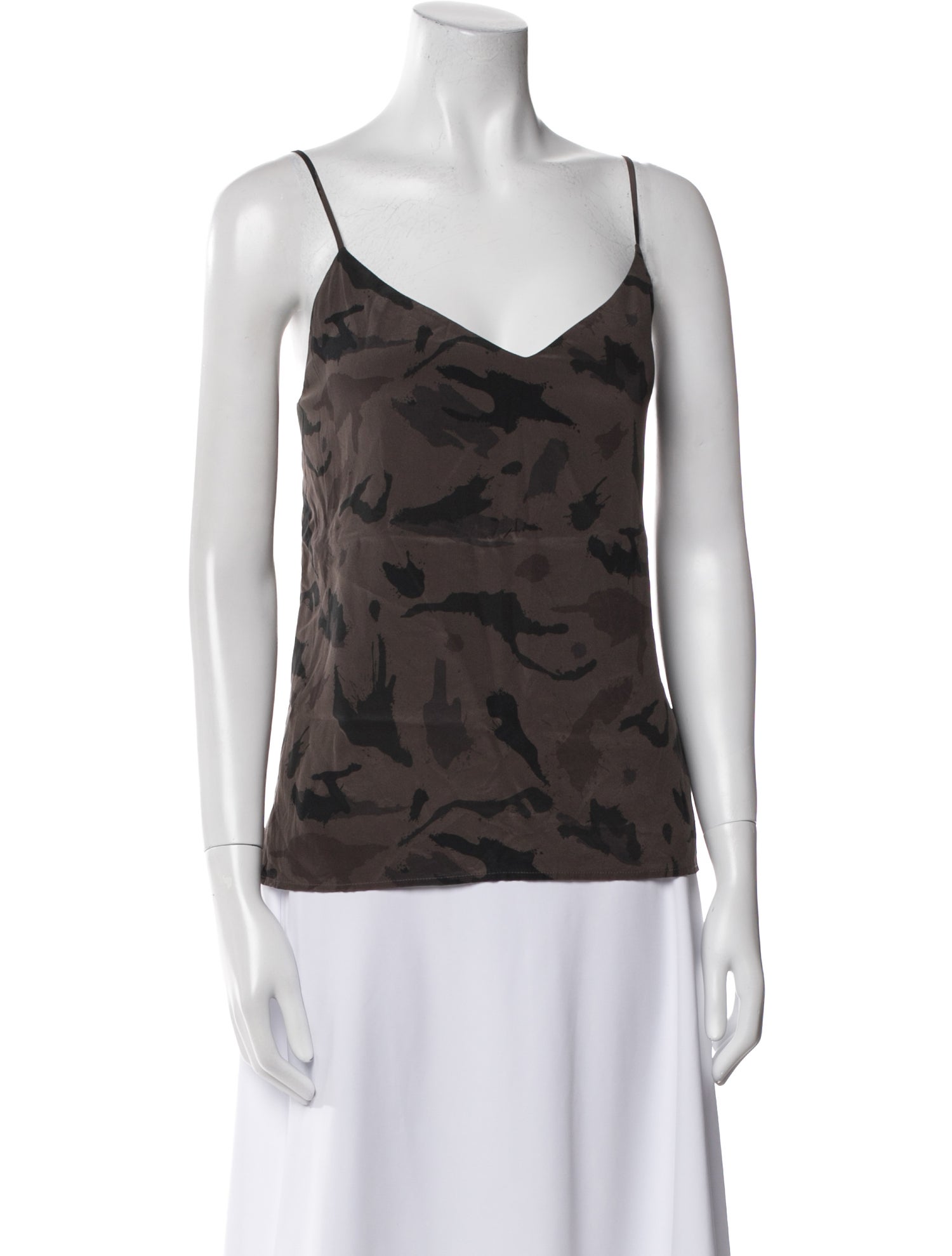 L'Agence Silk Printed Top