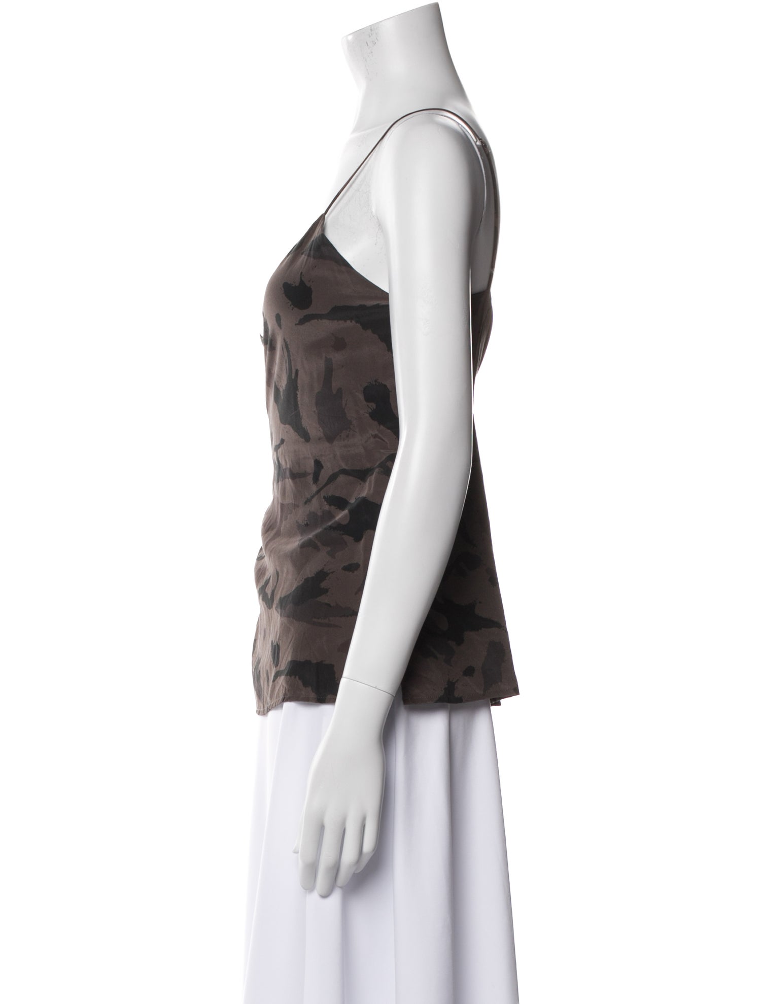 L'Agence Silk Printed Top