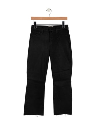 L'Agence Mid-Rise Wide Leg Jeans