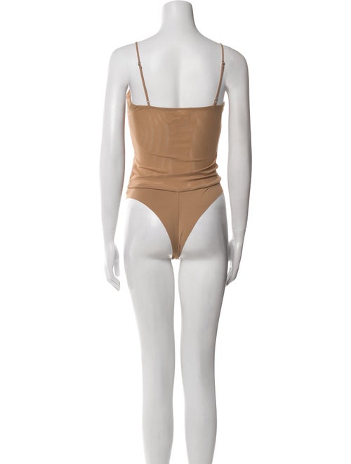 L'Agence Nylon Scoop Neck Bodysuit