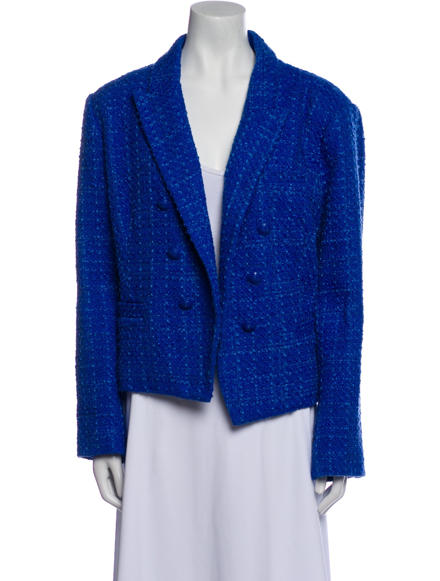 L'Agence Tweed Pattern Blazer