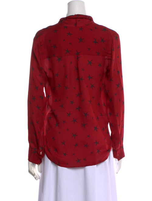 L'Agence Silk Printed Blouse