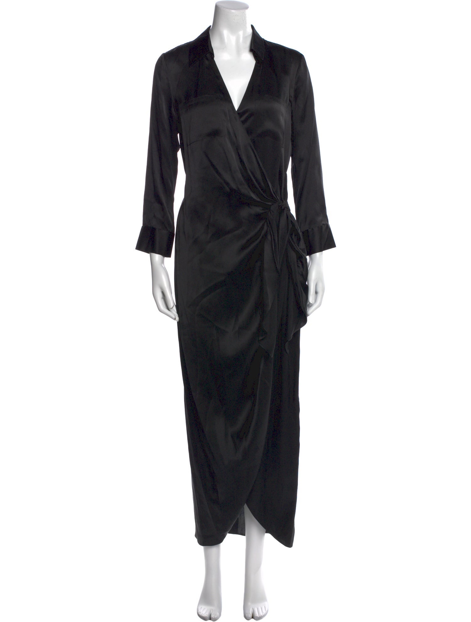 L'Agence Silk Long Dress