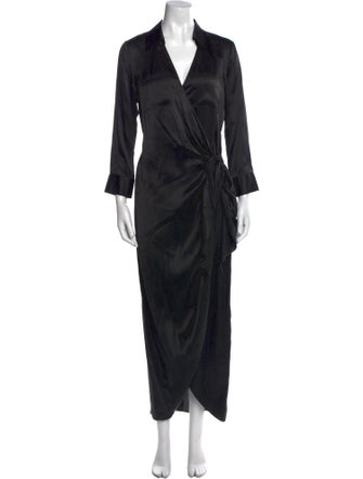 L'Agence Silk Long Dress