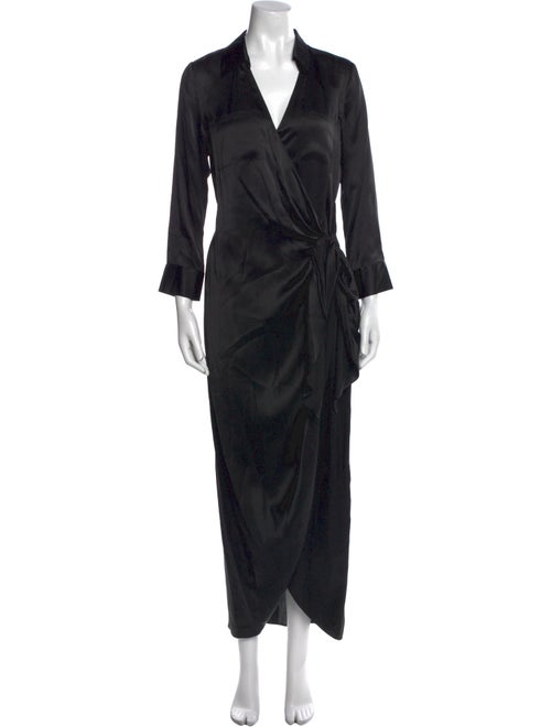 L'Agence Silk Long Dress