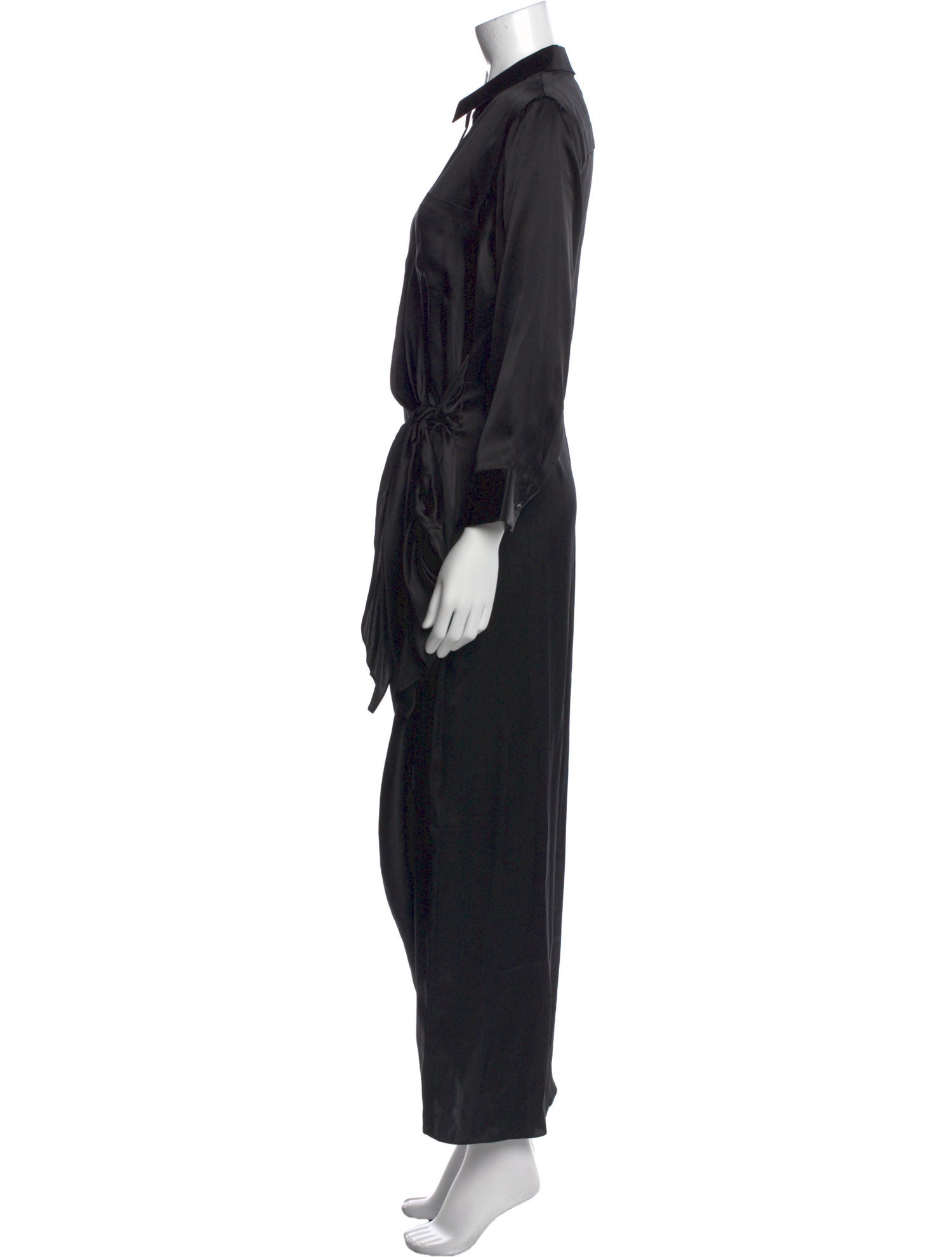L'Agence Silk Long Dress
