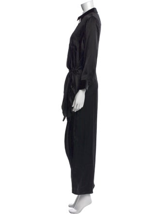 L'Agence Silk Long Dress