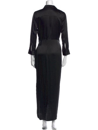 L'Agence Silk Long Dress