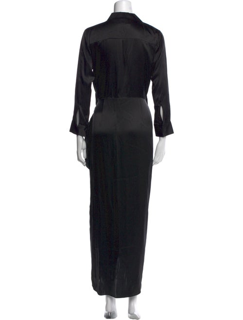 L'Agence Silk Long Dress