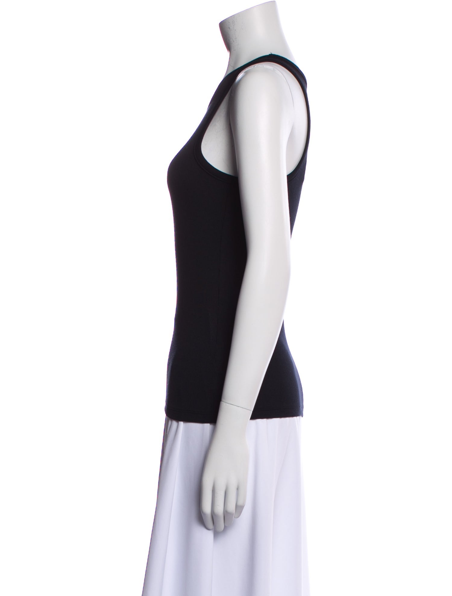 L'Agence Scoop Neck Sleeveless Top