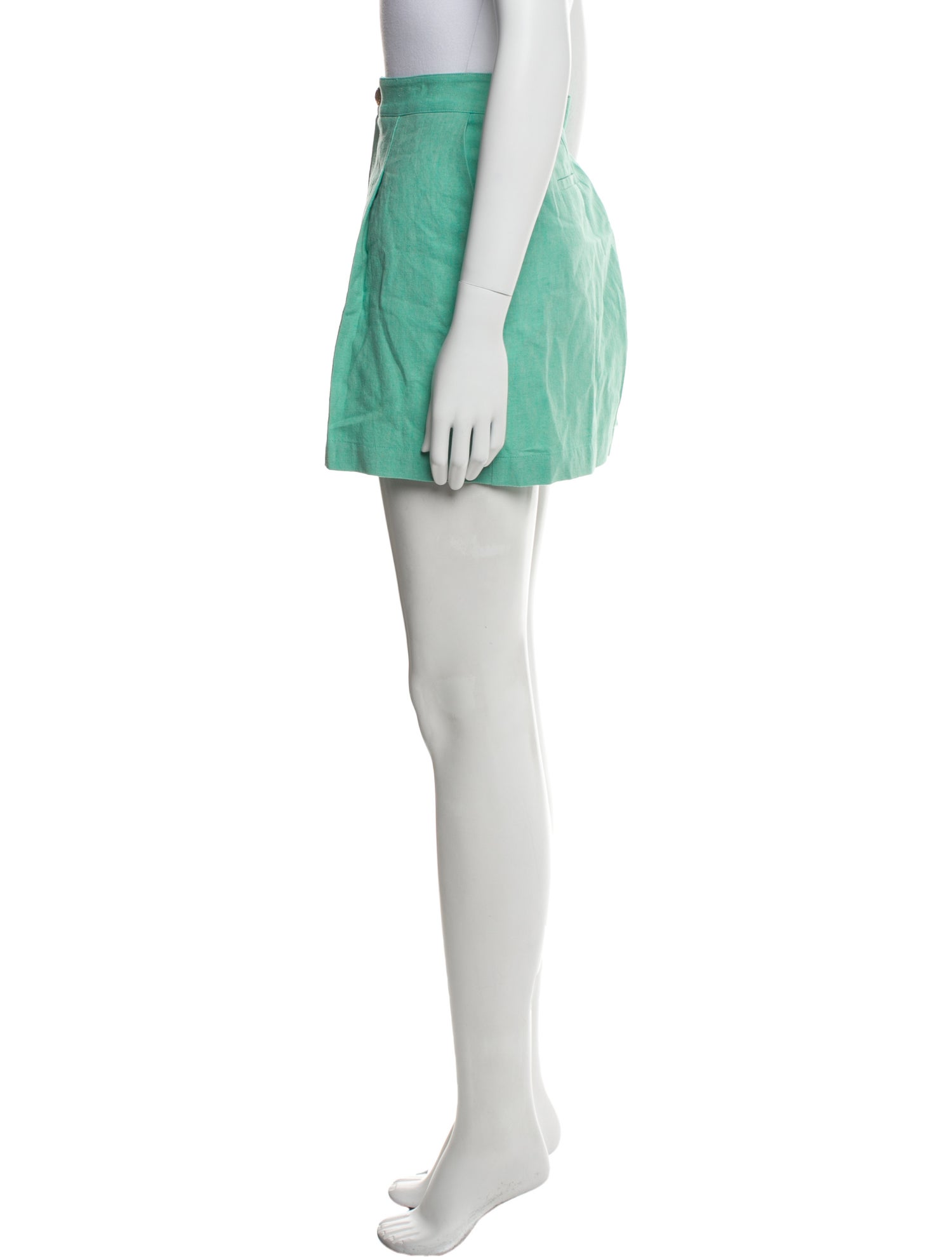 L'Agence Linen Mini Shorts