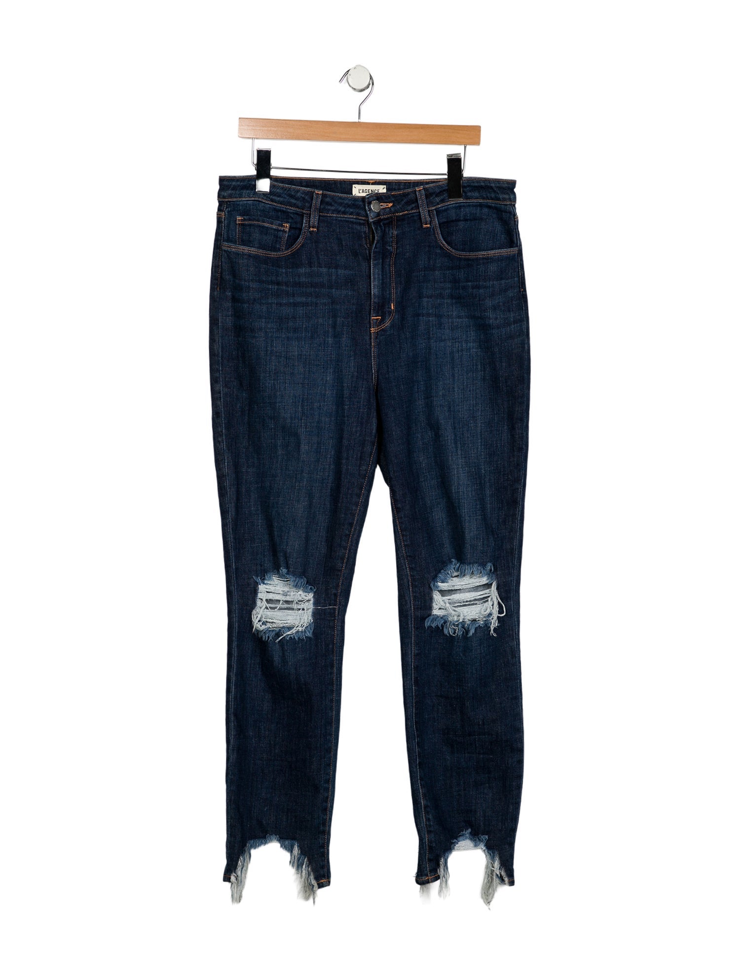 L'Agence High-Rise Straight Leg Jeans