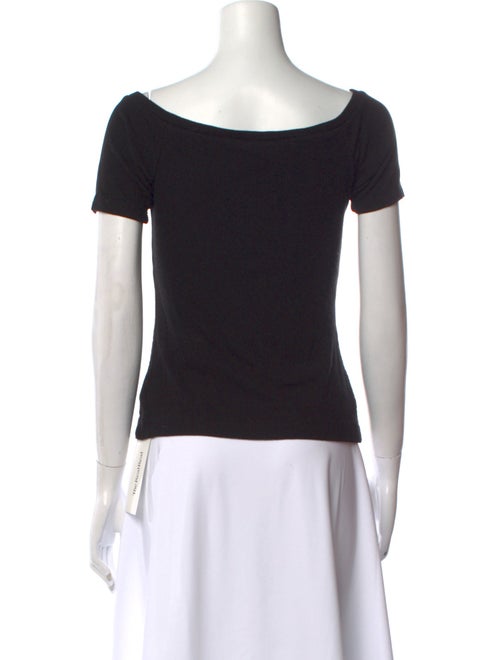 L'Agence V-Neck Short Sleeve T-Shirt