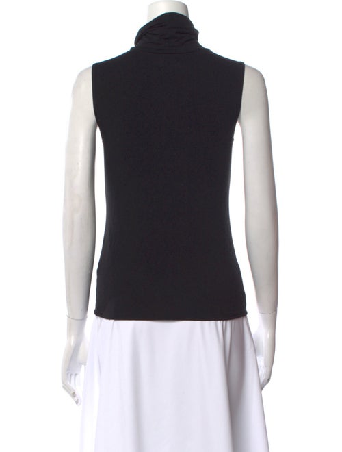 L'Agence Silk Turtleneck Top