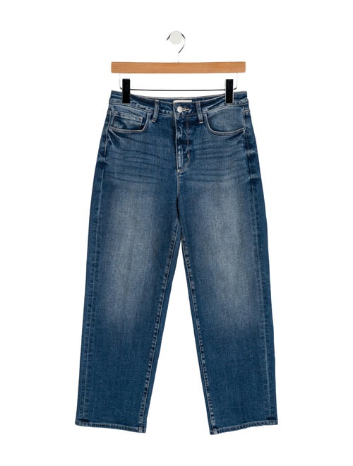 L'Agence Mid-Rise Straight Leg Jeans