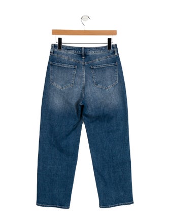 L'Agence Mid-Rise Straight Leg Jeans
