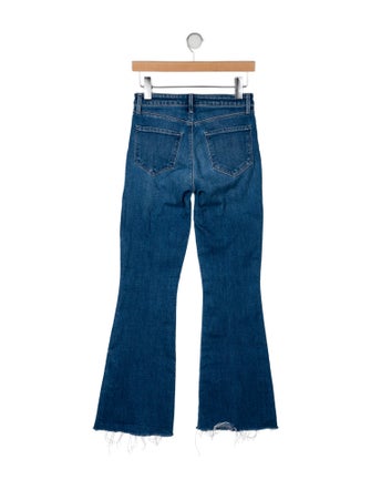 L'Agence Mid-Rise Wide Leg Jeans