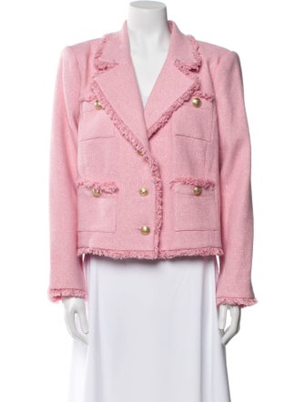 L'Agence Tweed Pattern Blazer