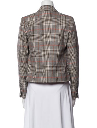 L'Agence Plaid Print Blazer