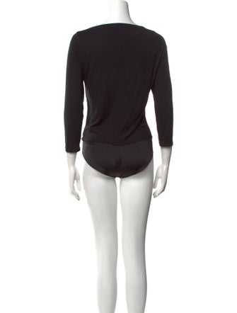 L'Agence Silk Square Neckline Bodysuit