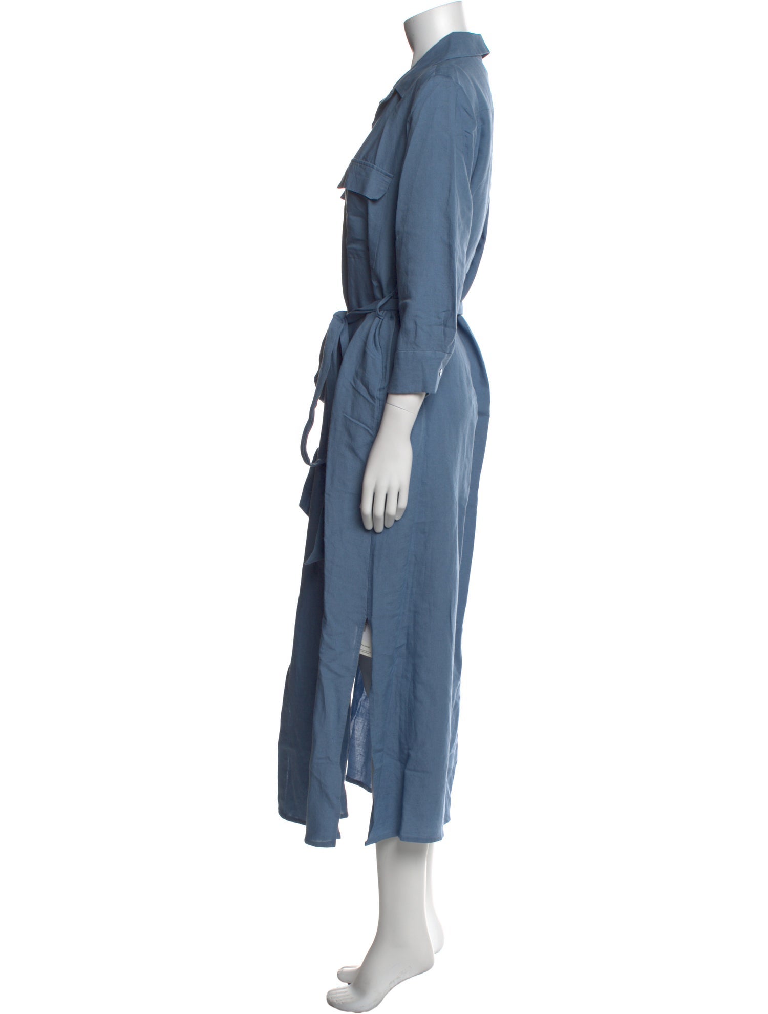 L'Agence Linen Long Dress