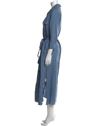 L'Agence Linen Long Dress