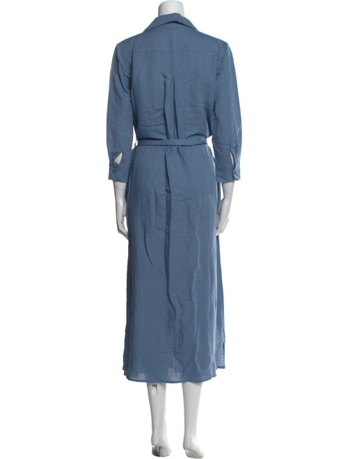 L'Agence Linen Long Dress