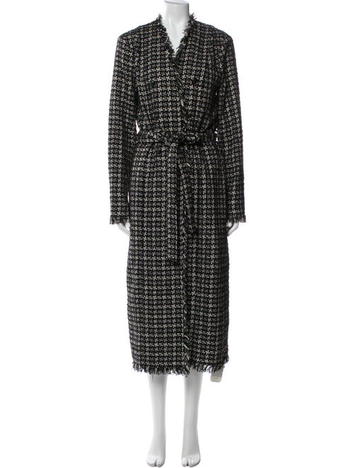 L'Agence Houndstooth Print Coat