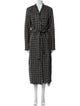 L'Agence Houndstooth Print Coat