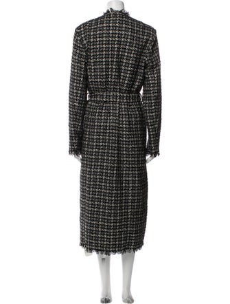 L'Agence Houndstooth Print Coat