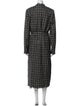 L'Agence Houndstooth Print Coat