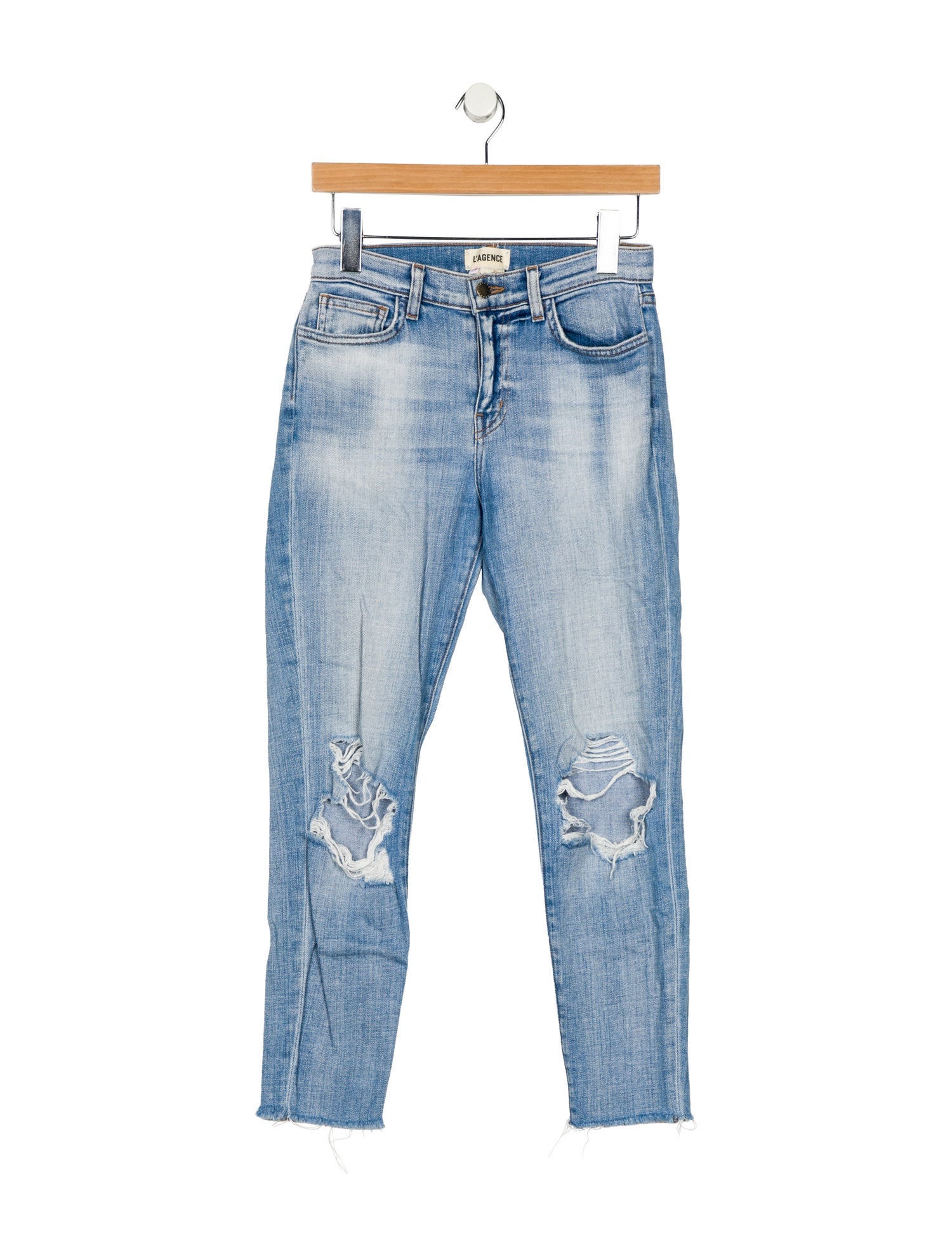 L'Agence High-Rise Straight Leg Jeans