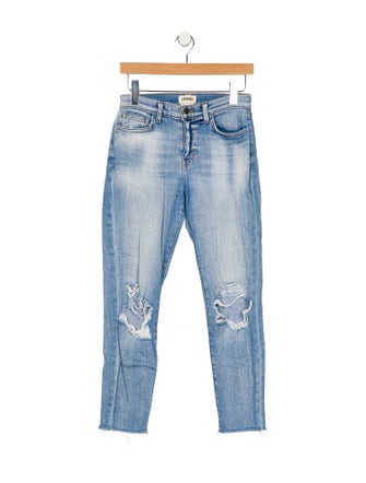 L'Agence High-Rise Straight Leg Jeans