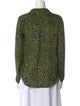 L'Agence Silk Floral Print Blouse