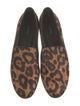 L'Agence Ponyhair Animal Print Loafers