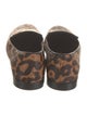 L'Agence Ponyhair Animal Print Loafers